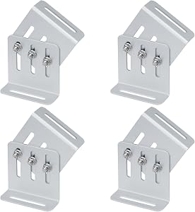 4 Sets Adjustable Solar Panel Tilt Mount Brackets, Solar Panel Mount for RV and Roof, Flex