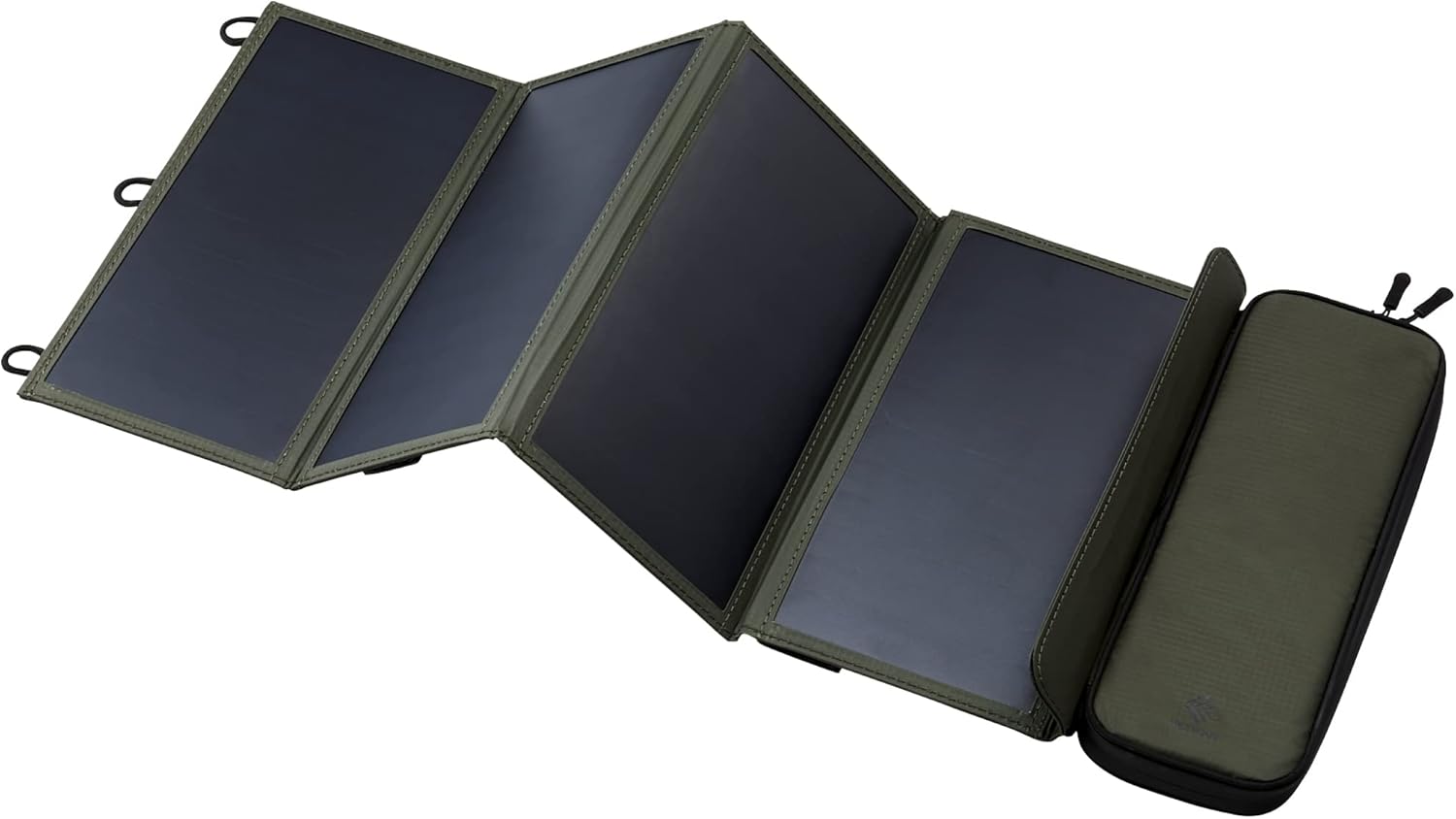 ELECOM NESTOUT Portable Solar Panel, Dual USB-A Ports, 28W Power Generation Charger for Phone Camping, Durable Water-Resis...