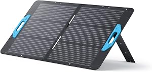 Anker SOLIX PS100 Solar Panel with Adjustable Kickstand, 100W Foldable Portable Solar Char