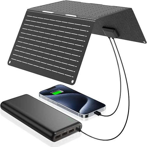 Ecosonique 30W Solar Panel Charger Portable Foldable, USB-C & USB-A Ch — Build quality and design details up close