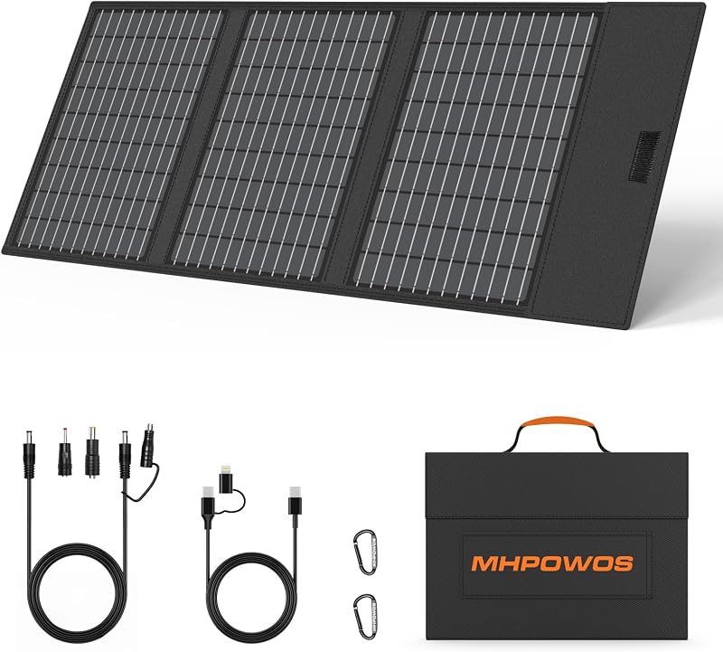Best 200W portable solar panel for remote campsite power bac