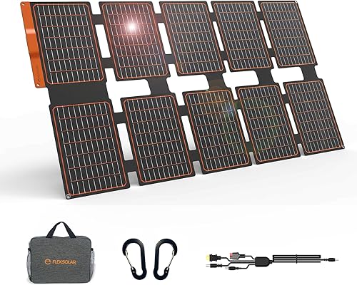 FlexSolar 100W Portable Solar Panels Chargers with PD3.0 USB-C,QC3.0 U — Build quality and design details up close