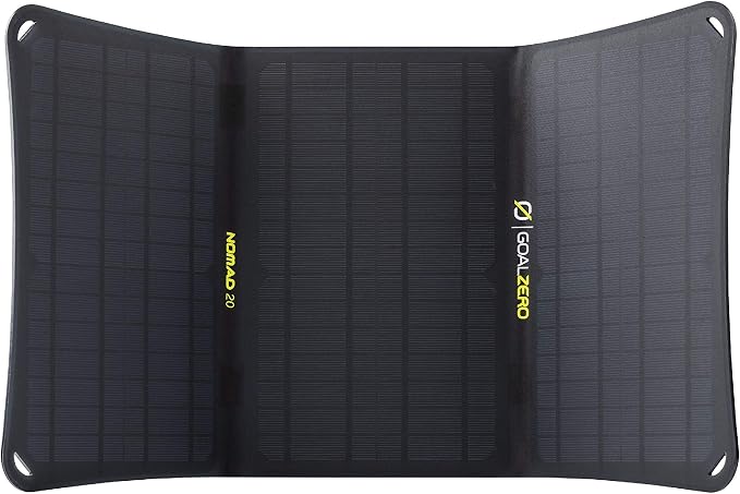 Goal Zero Nomad 20, Foldable Monocrystalline 20 Watt Solar Panel with — Real-world performance testing in action