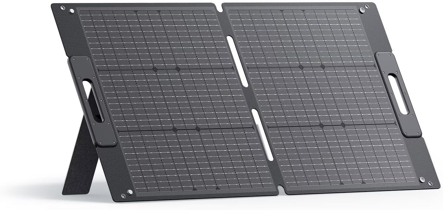 BLUETTI 100W Solar Panel for Solar Generator EB3A AC2A AC50B AC70 AC180 AC200L Elite 200 V2 AC300 B300K Handsfree 1 & 2, F...