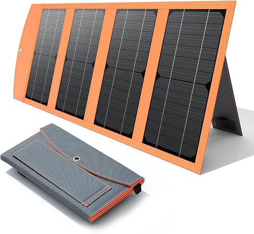 30W Portable Solar Panel Charger with USB and Type-C Outputs(5V/3A Max — Real-world performance testing in action